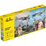 KIT PARA MONTAR HELLER 2 AVIÕES NORMANDY AIR WAR 1/72 158 PEÇAS HLR 50329